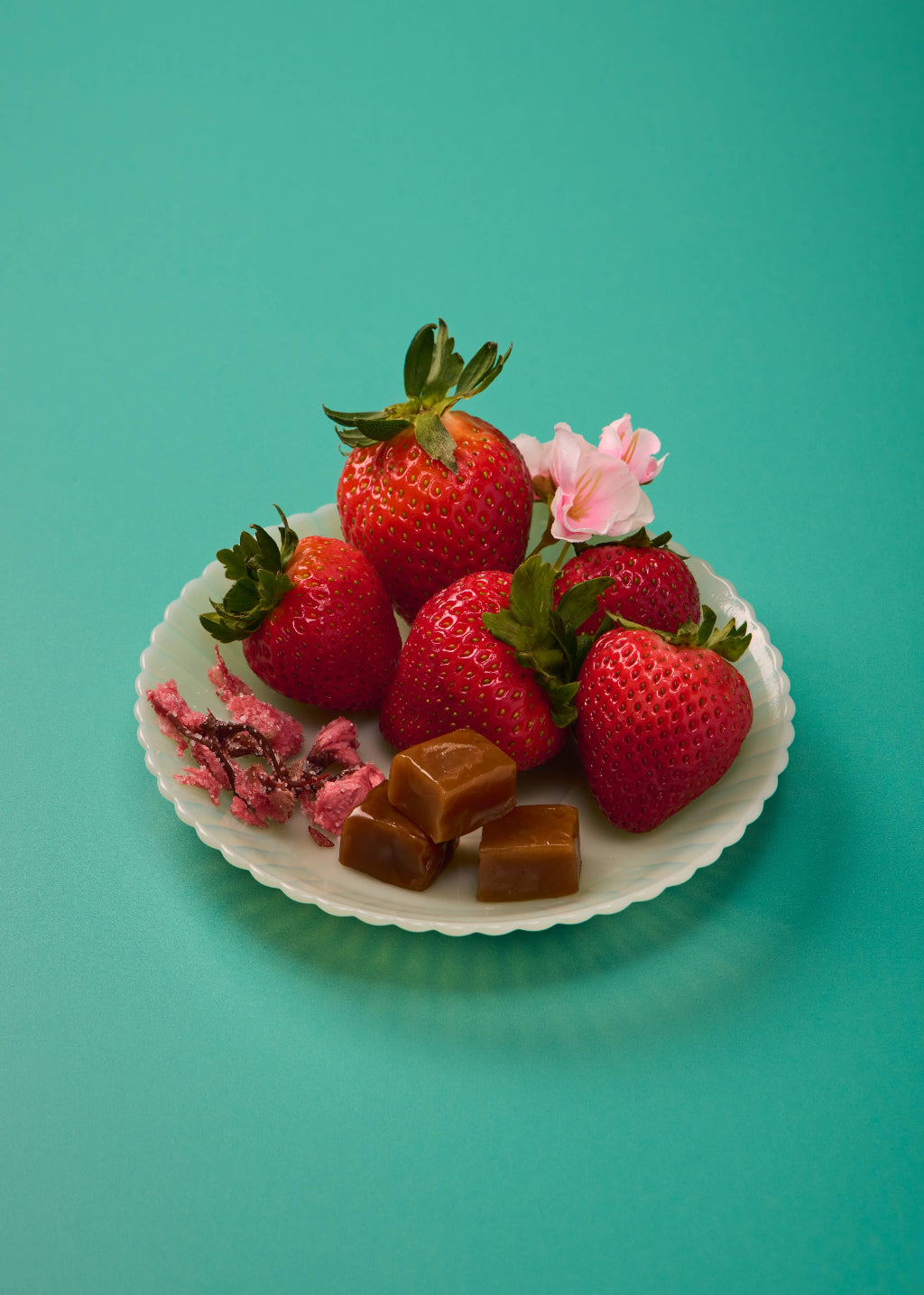 Strawberry Sakura Caramels| Pink Floral 6oz