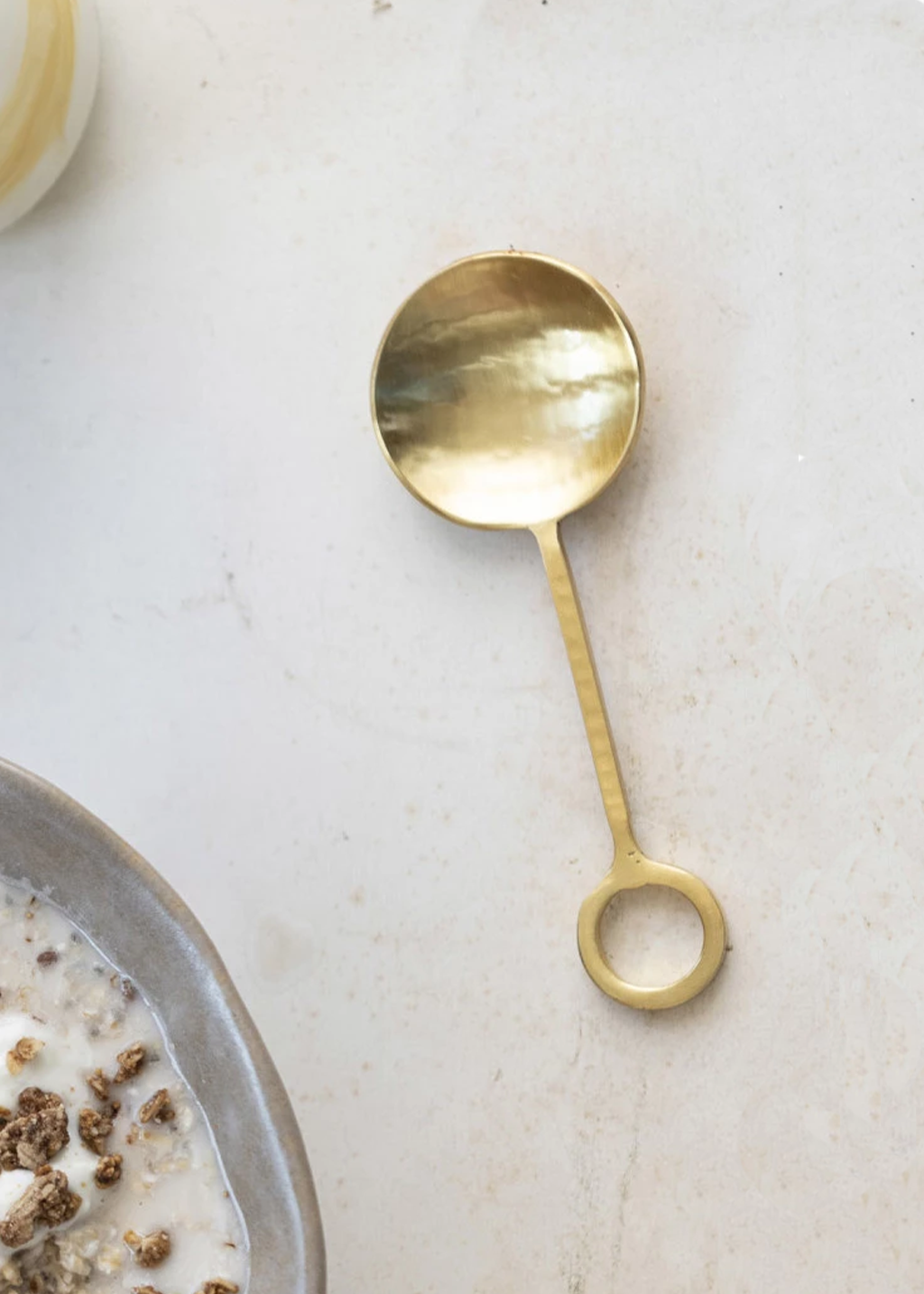 Golden Hammered Spoon
