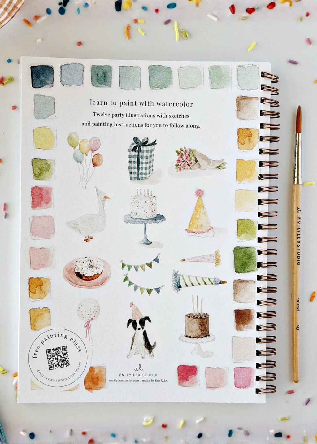 Watercolour Workbook | Celebrate