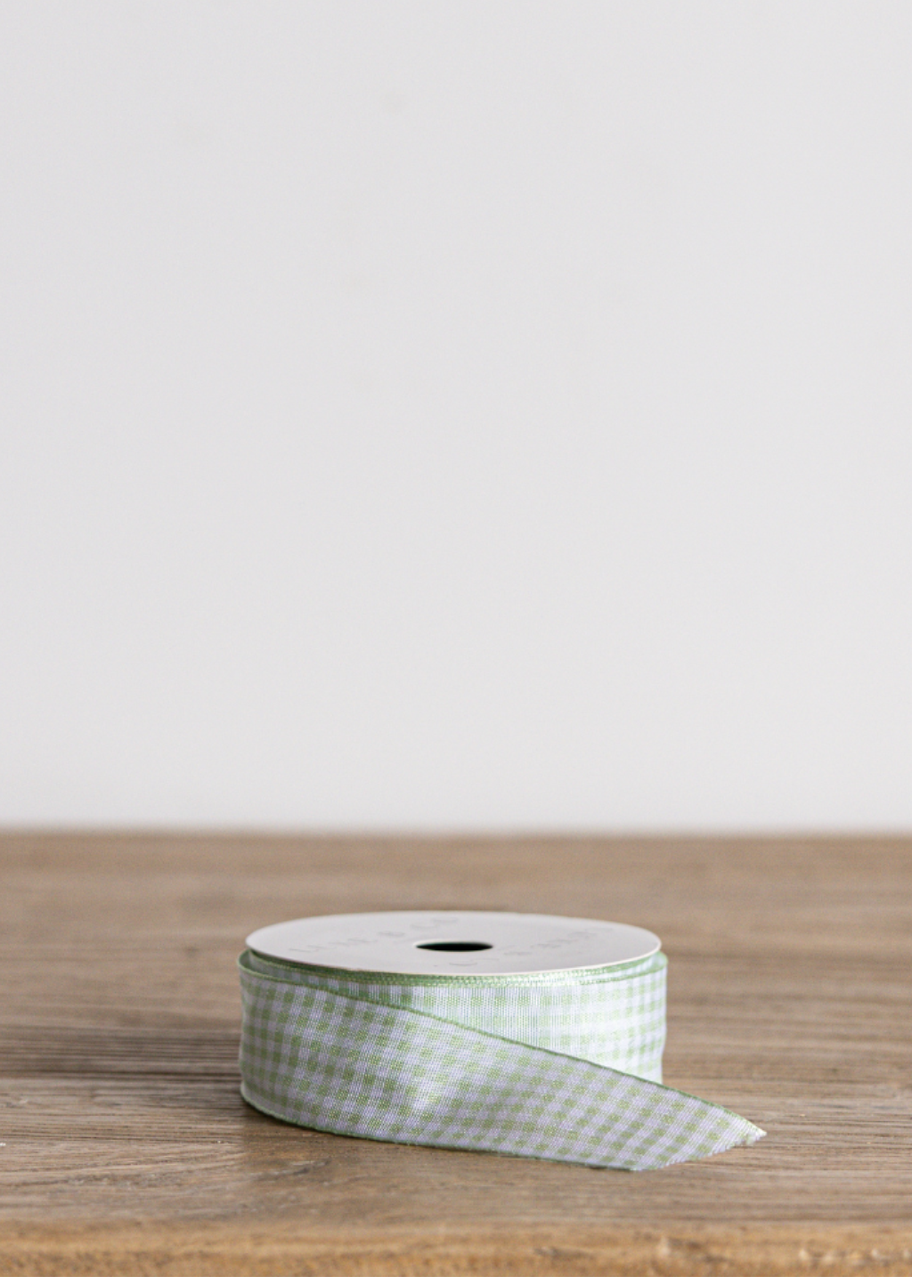 Gingham Spring Green Ribbon