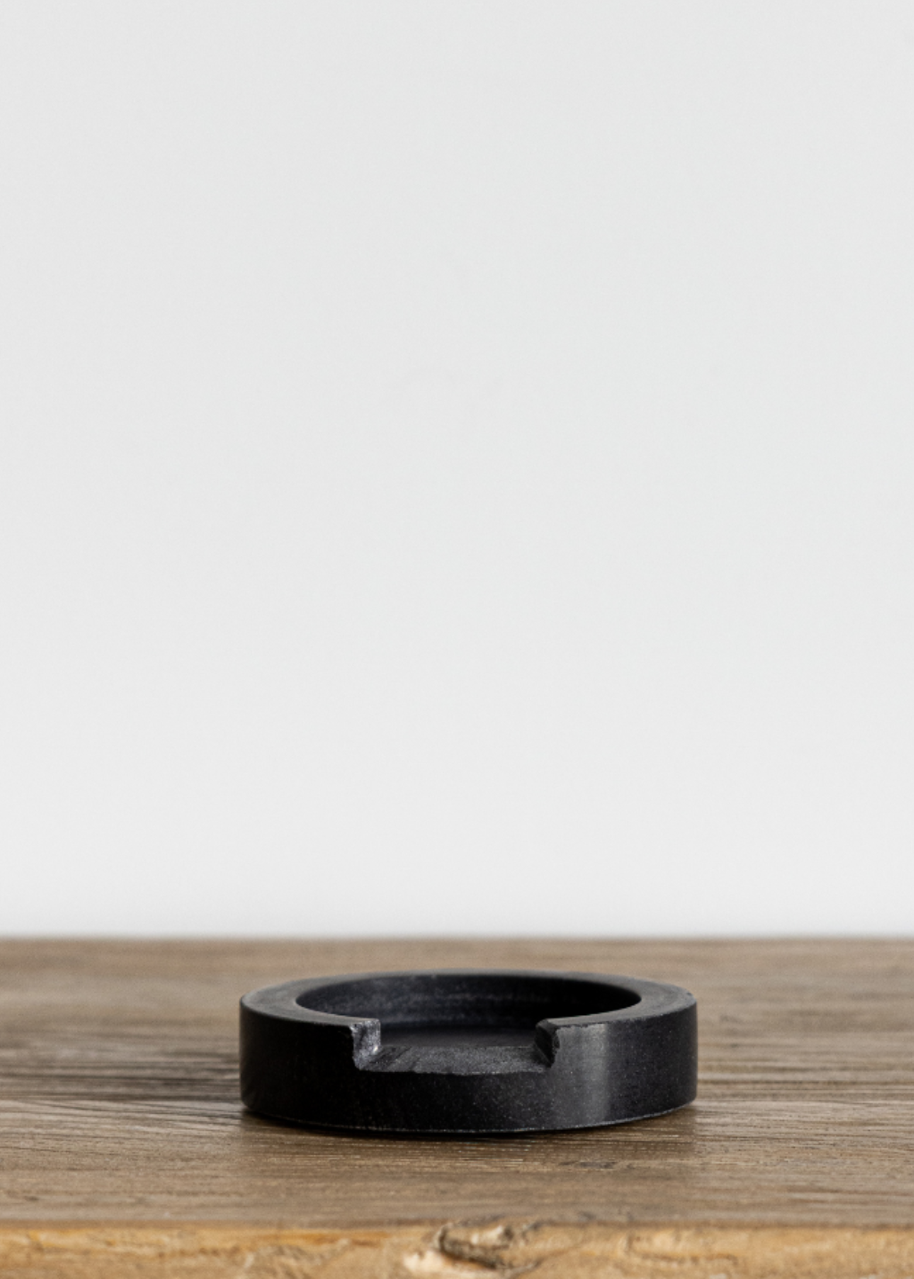 Charcoal Marble Round Spoon Rest
