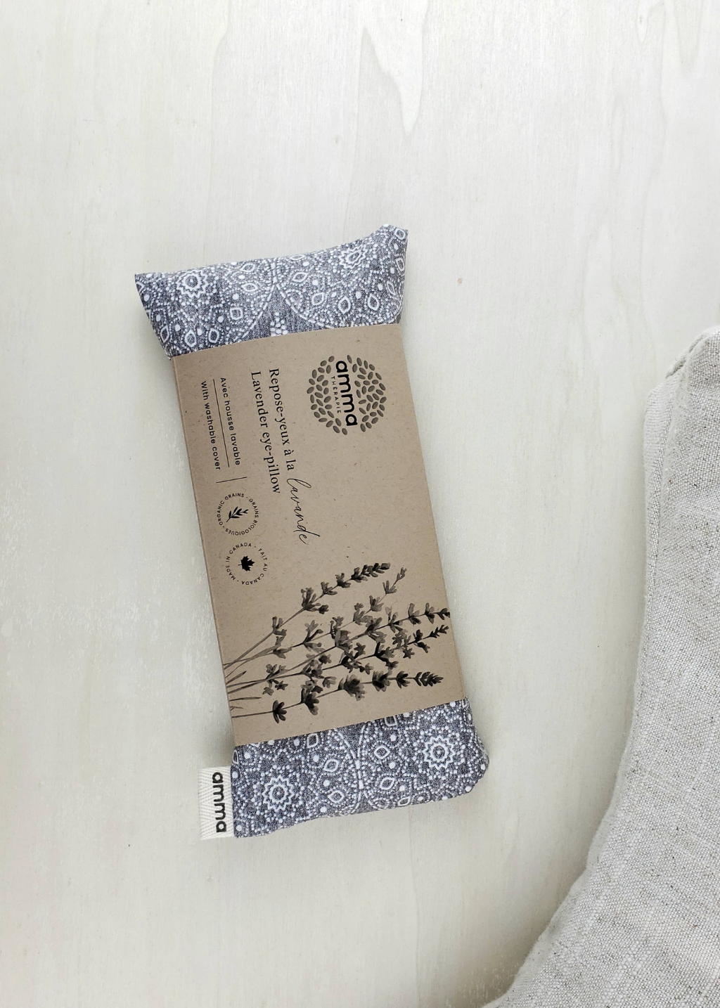 Lavender Eye Pillow with Cotton Cover | Mandala