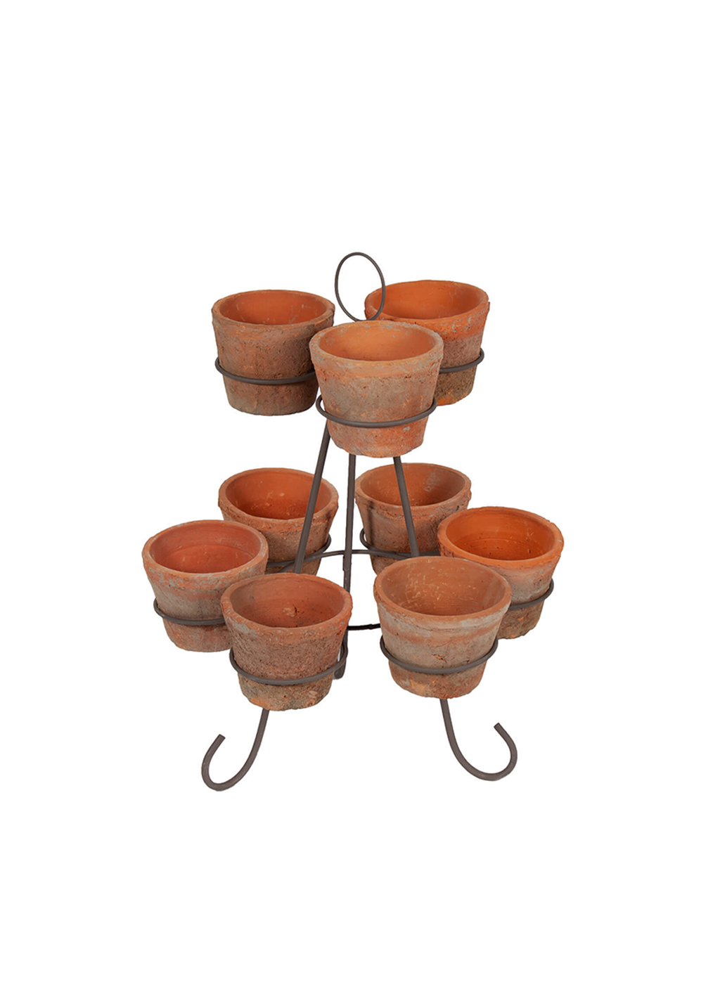 2 Tier Wire Stand & 9 Redstone Pots