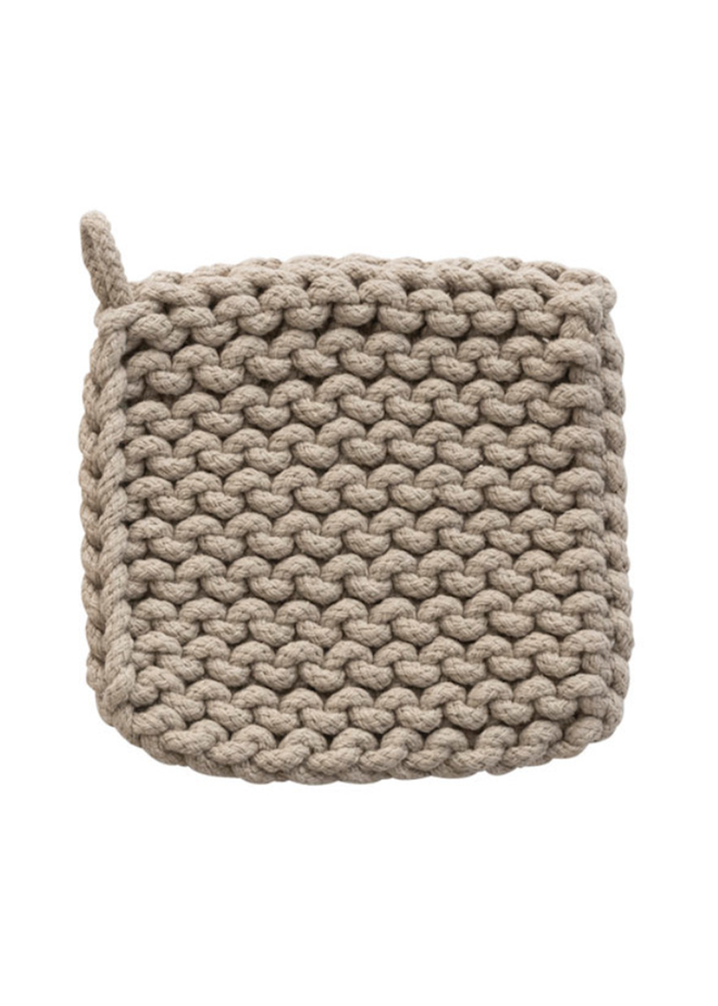 8" Sq Crochet Pot Holder | Backyard Farmer