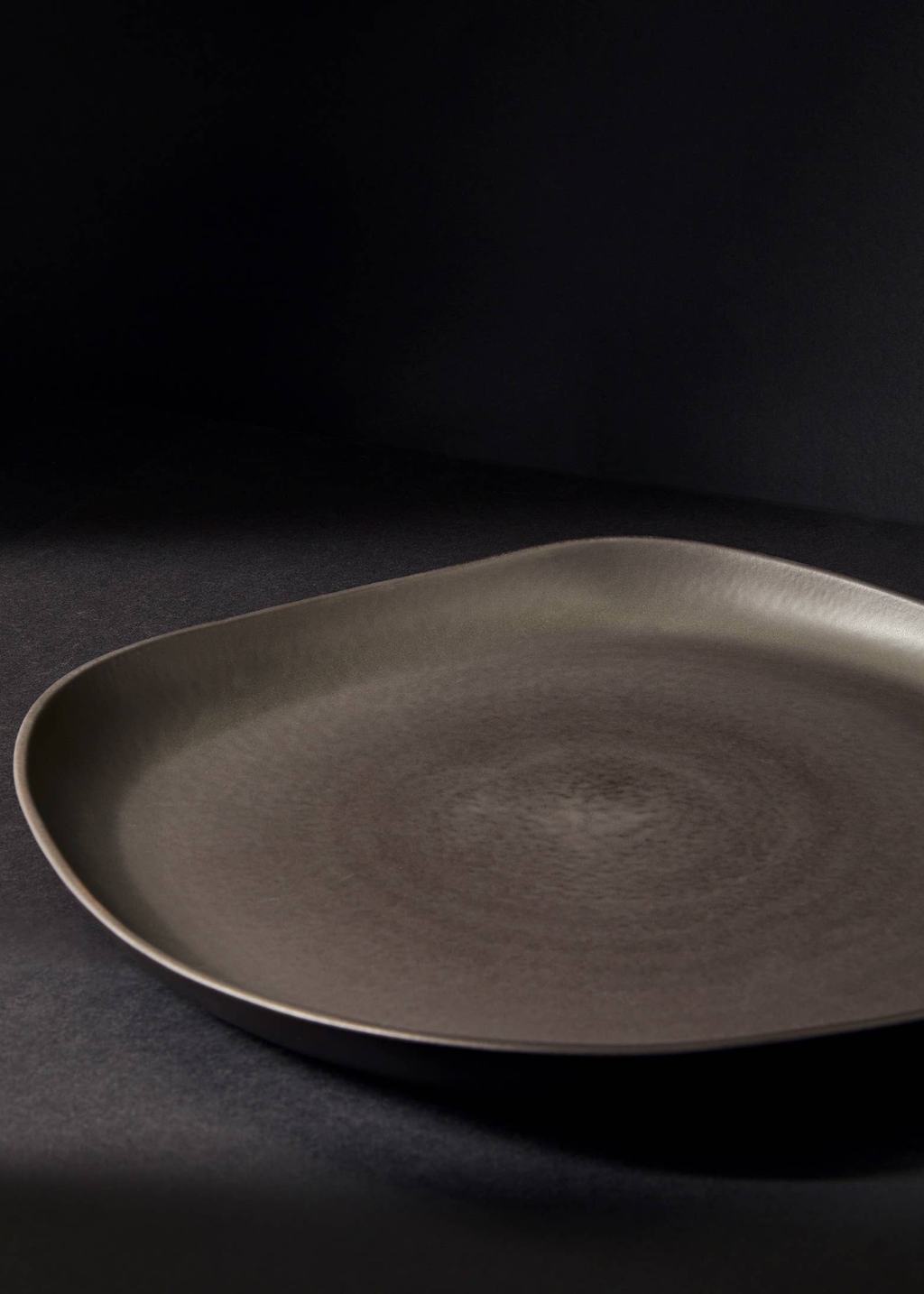 Handmade Round Stoneware Serving Platter