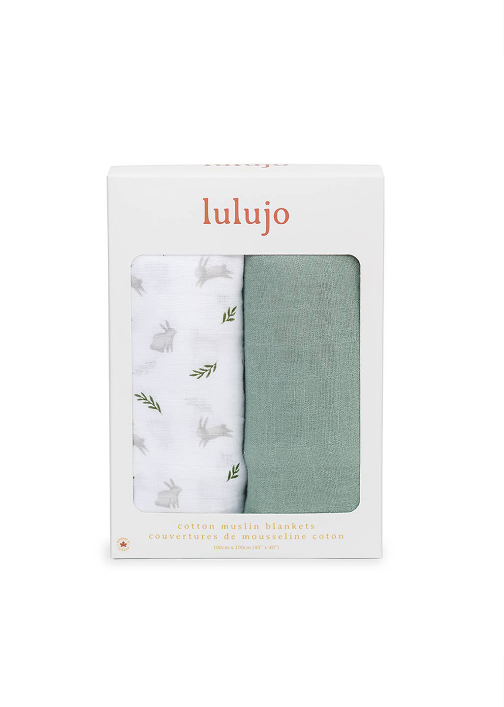 2pk Cotton Swaddle Blankets | Bunnies & Fern