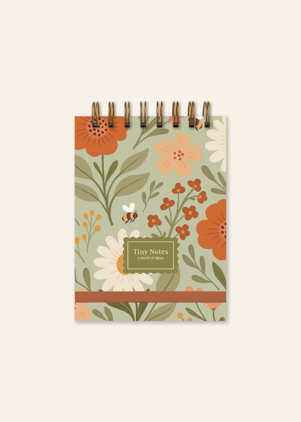 Tiny Notebook | Green & Floral