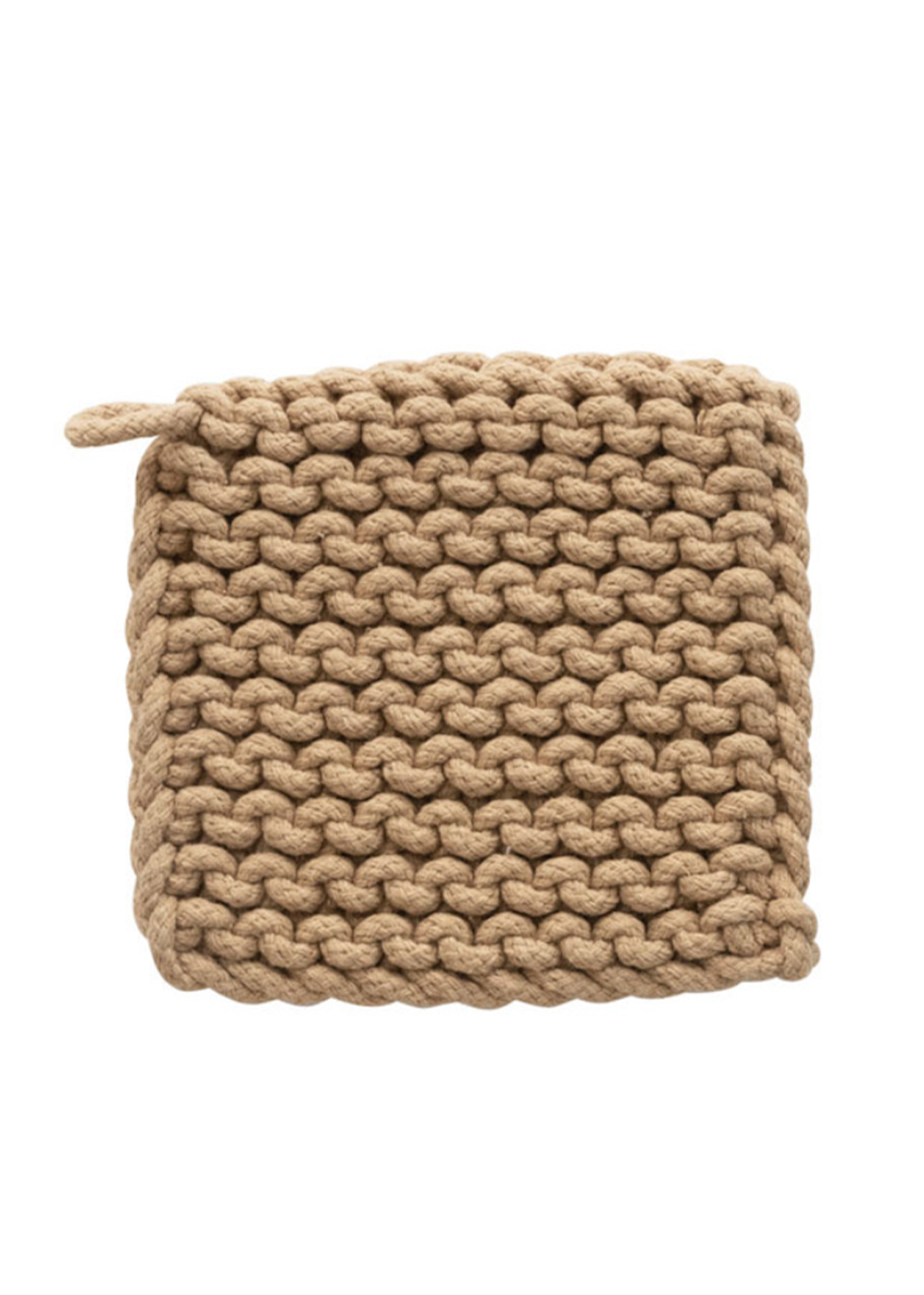 8" Sq Crochet Pot Holder | Backyard Farmer
