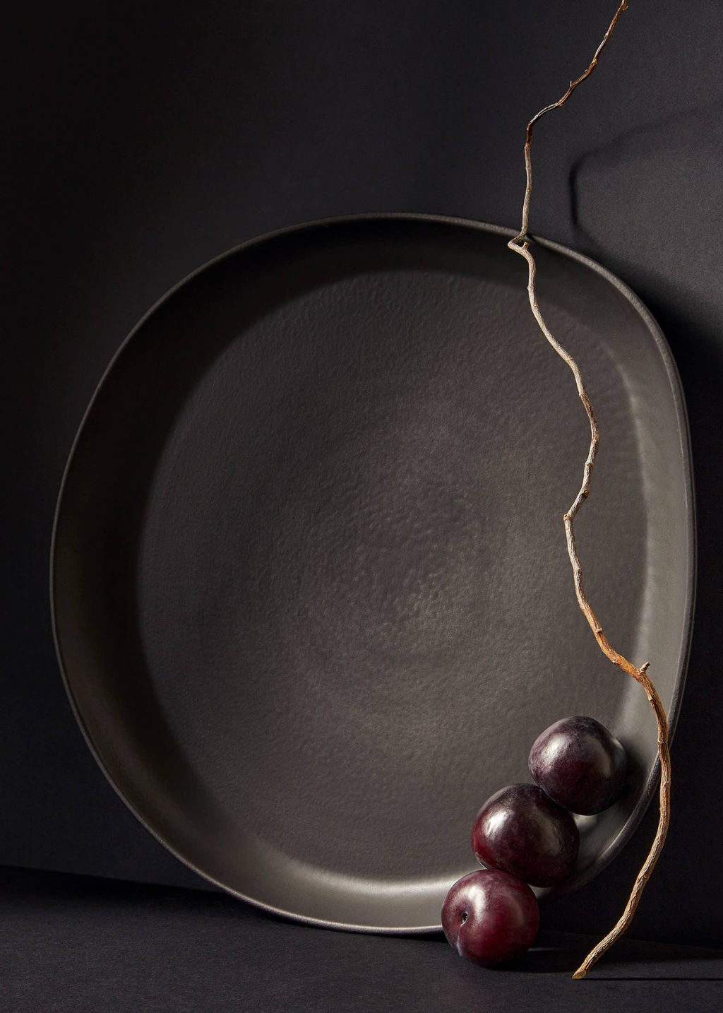Handmade Round Stoneware Serving Platter