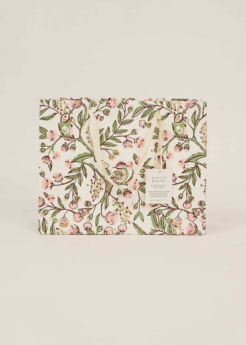 Block Print Gift Bag | Blush Refresh (M)