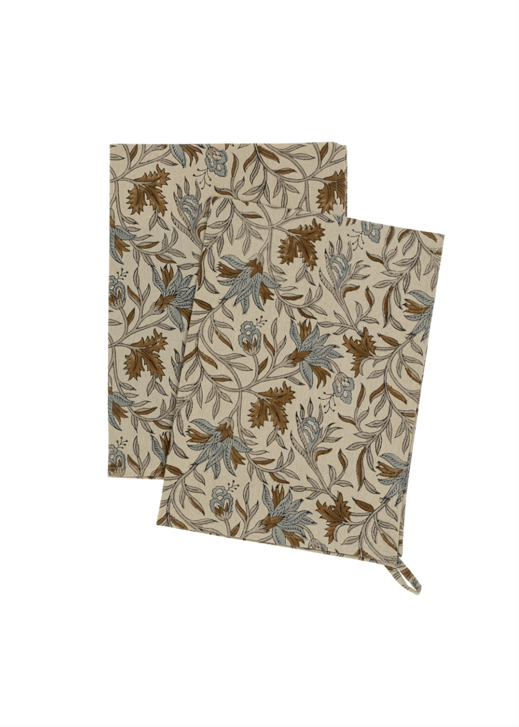 Cecily Block Print Tea Towels S/2