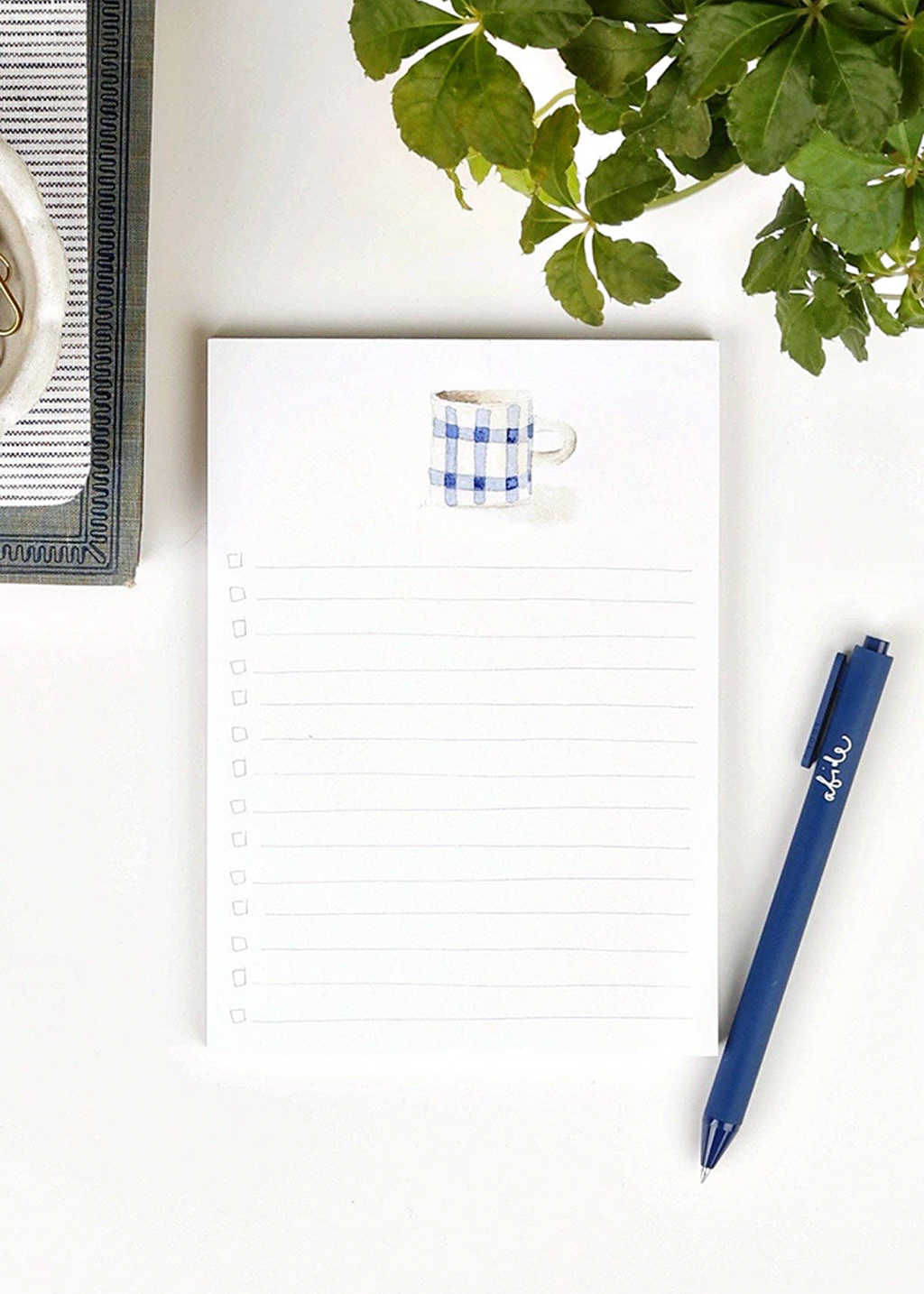Checklist Notepad | Gingham Mug
