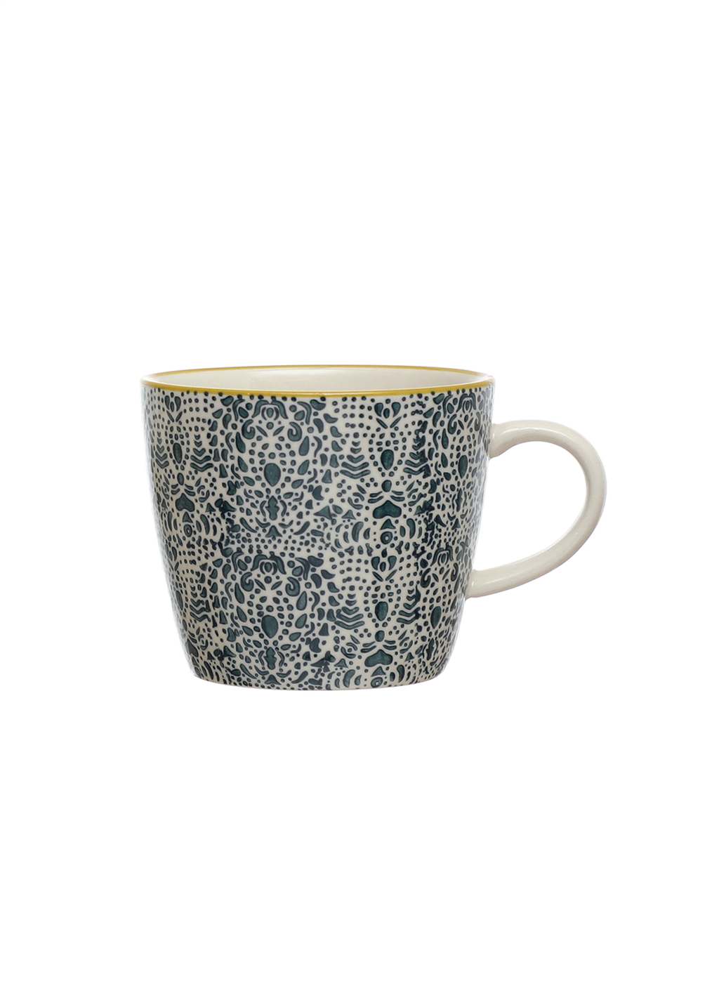 10oz Stamped Stoneware Mug | Blue