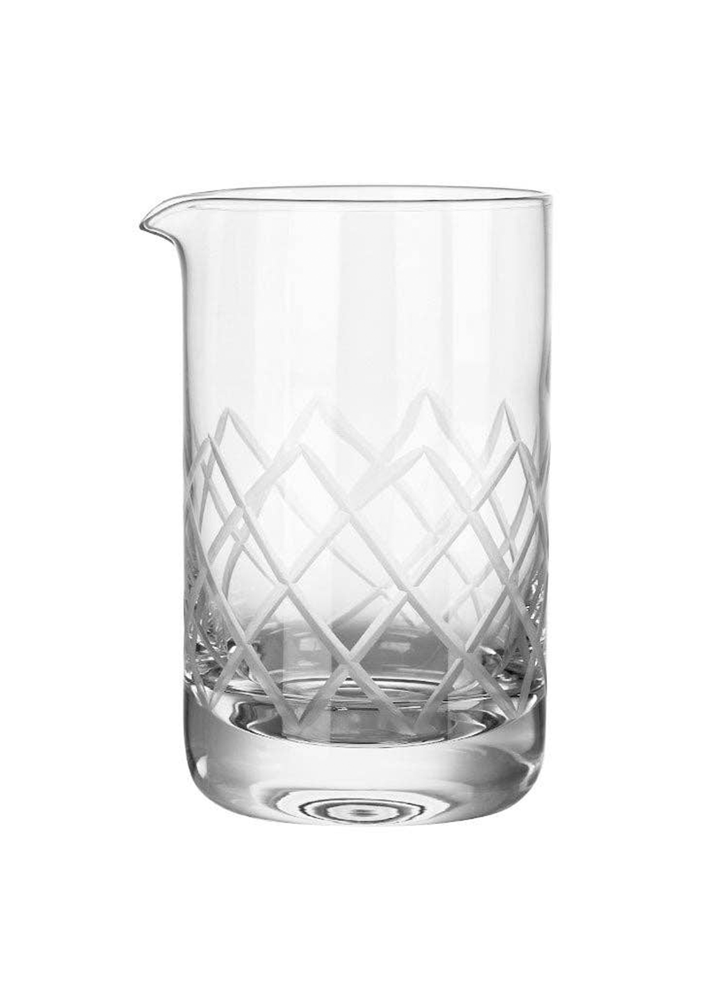Etched Cocktail Mixing Glass