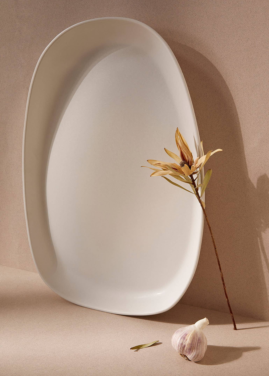 Handmade Long Stoneware Serving Platter