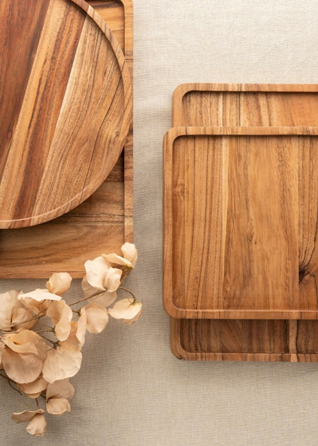 Heritage Rectangular Acacia Tray