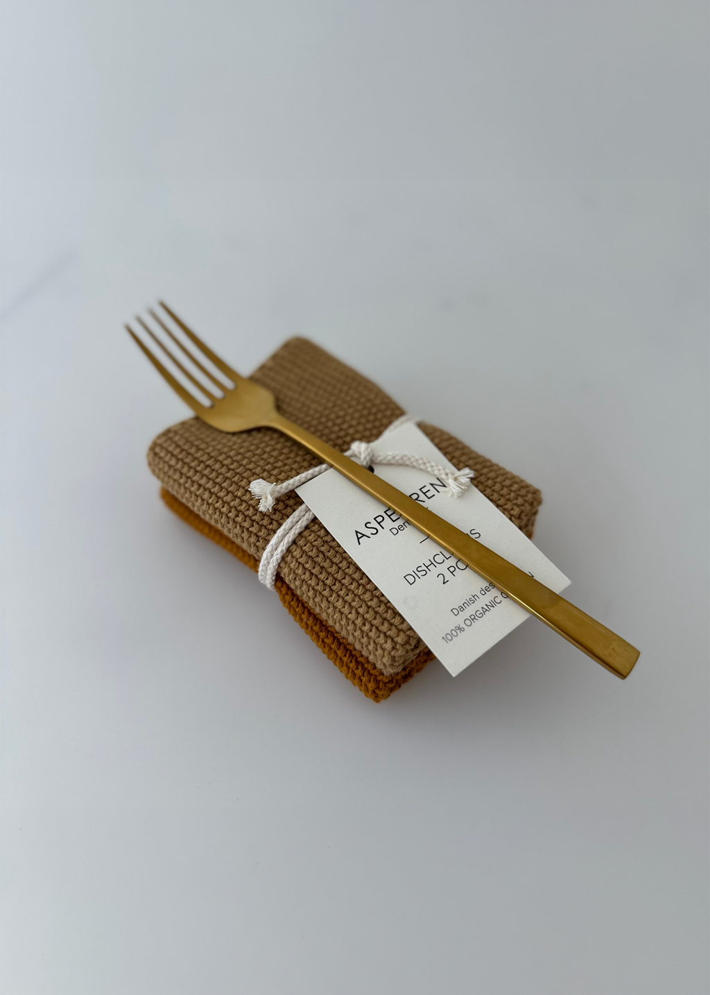 Knit Dishcloths | Mustard 2pc
