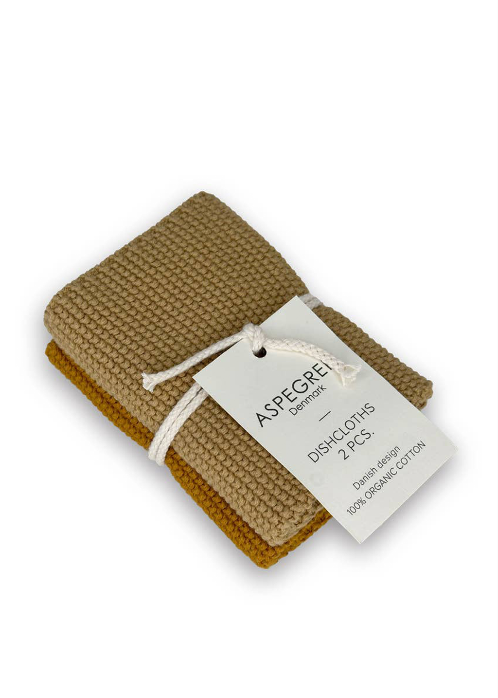 Knit Dishcloths | Mustard 2pc
