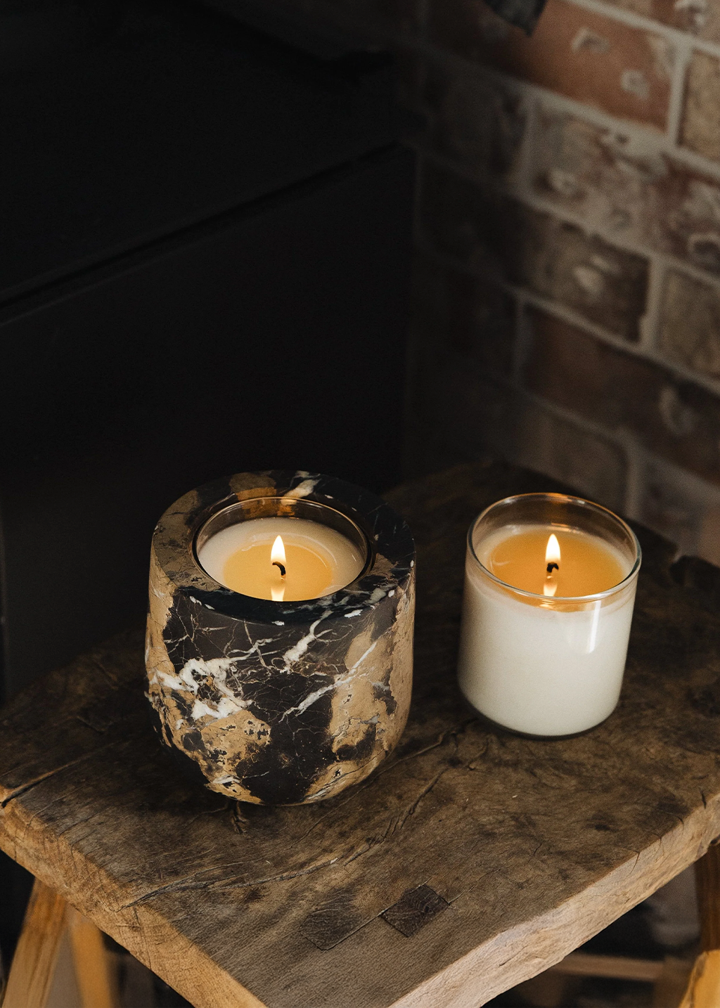 Portoro Marble Refillable Vessel & No.00 Candle