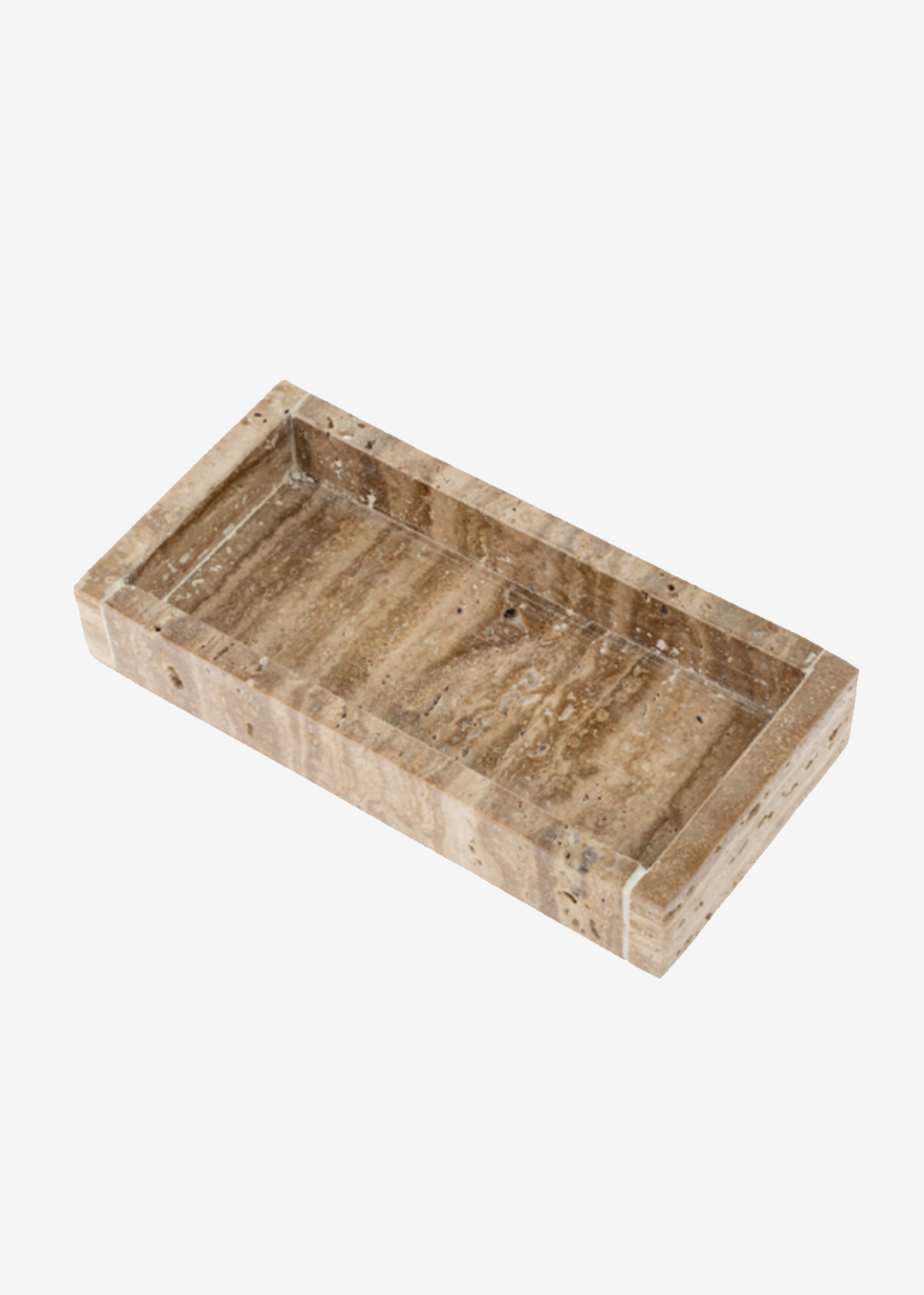 Rectangular Travertine Tray | S