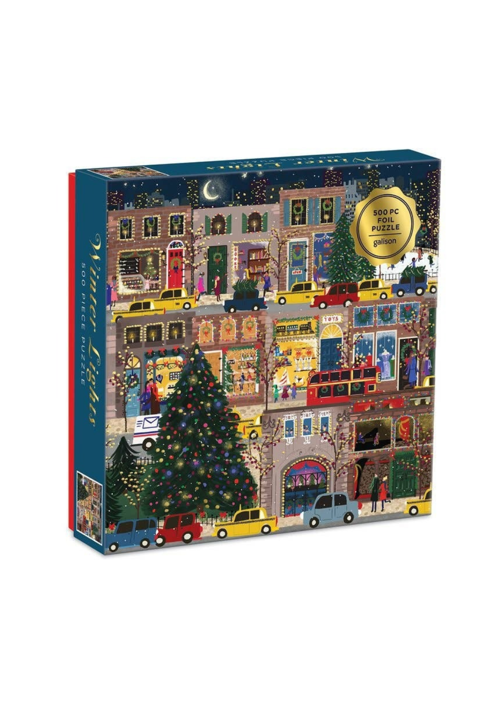 Winter Lights Foil Puzzle 500 Piece Puzzle