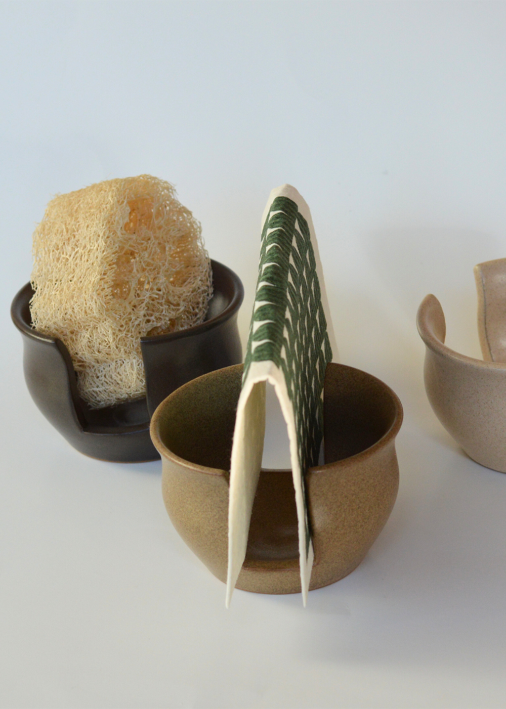 Fair Trade Ceramic Stoneware Sponge Holder