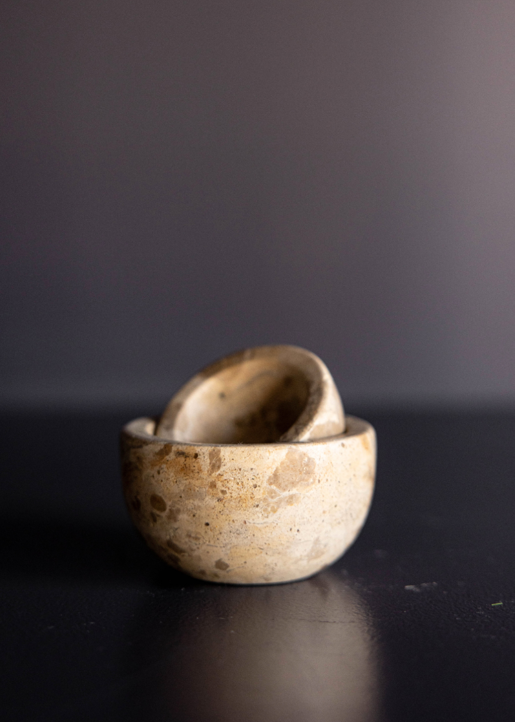 Stone Turned Chocolate Marble Dishes