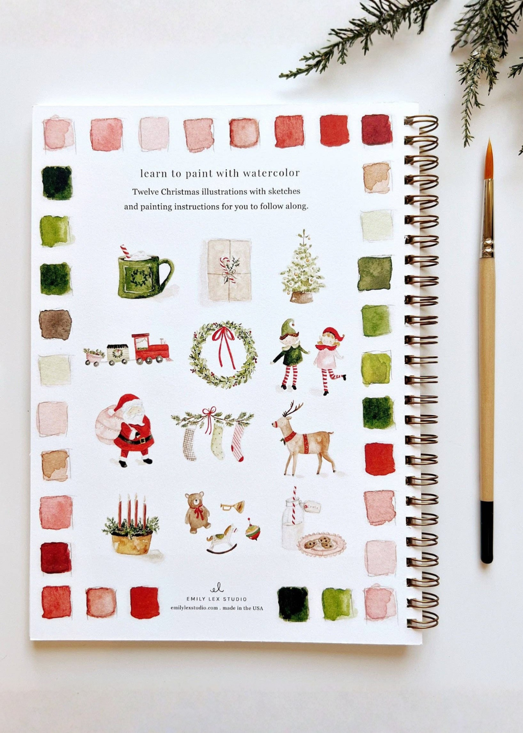 Watercolour Workbook | Christmas