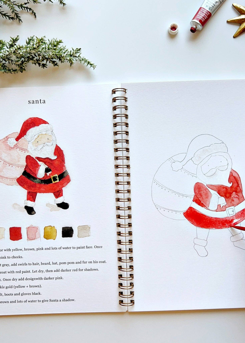 Watercolour Workbook | Christmas