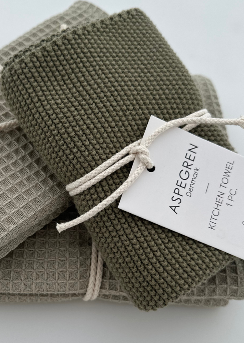 Knit Kitchen Towel | Olive