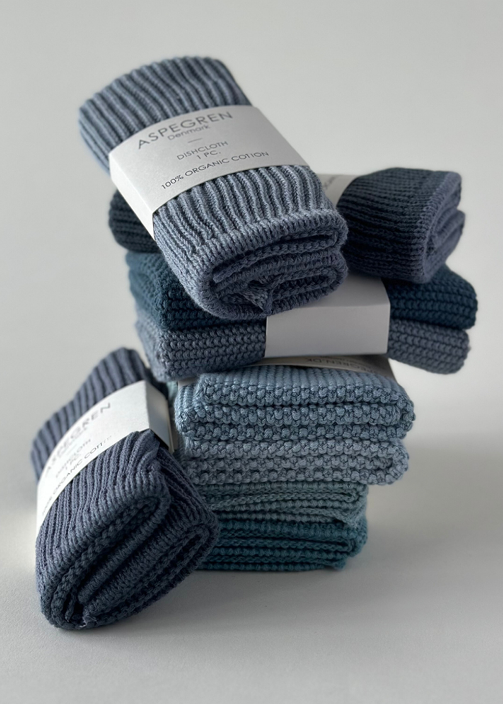 Knit Dishcloths | Blue 2pc