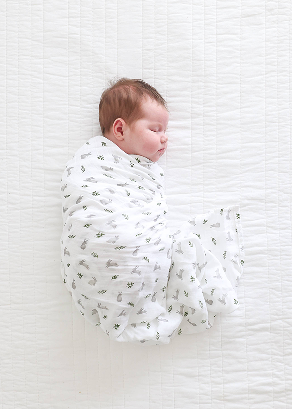 2pk Cotton Swaddle Blankets | Bunnies & Fern