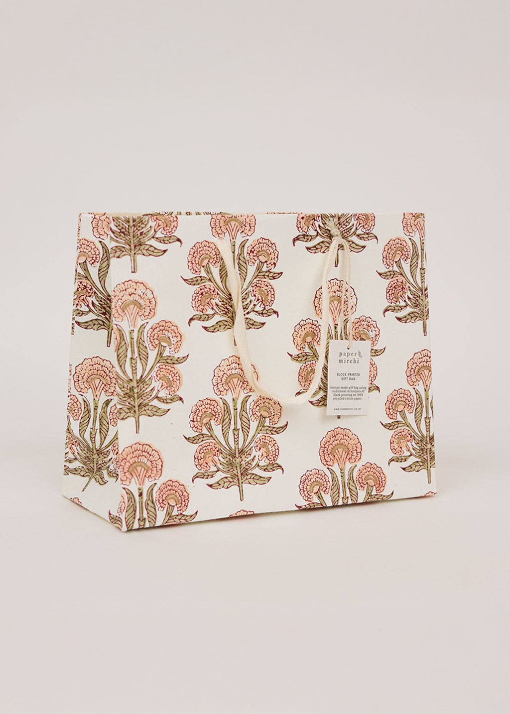 Block Print Gift Bag | Terracotta (M)