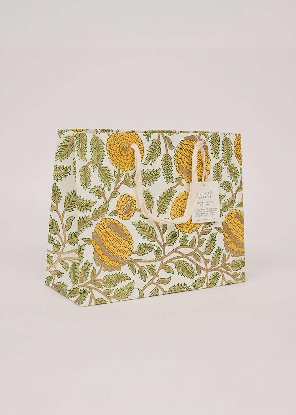 Block Print Gift Bag | Sunshine Refresh (M)