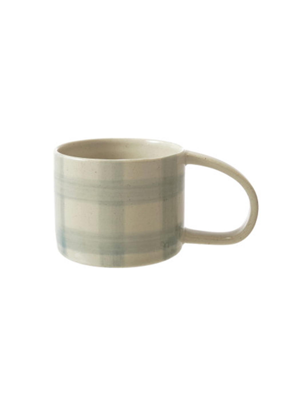12oz Grid Pattern Mug | Blue
