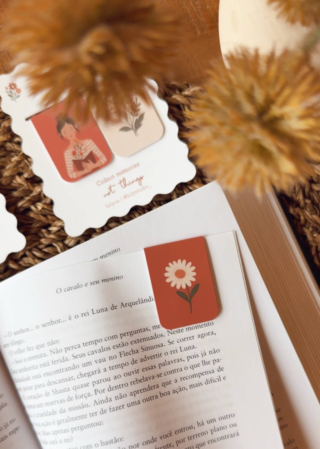 Magnetic Bookmarks 2pk | Tea & Flowers