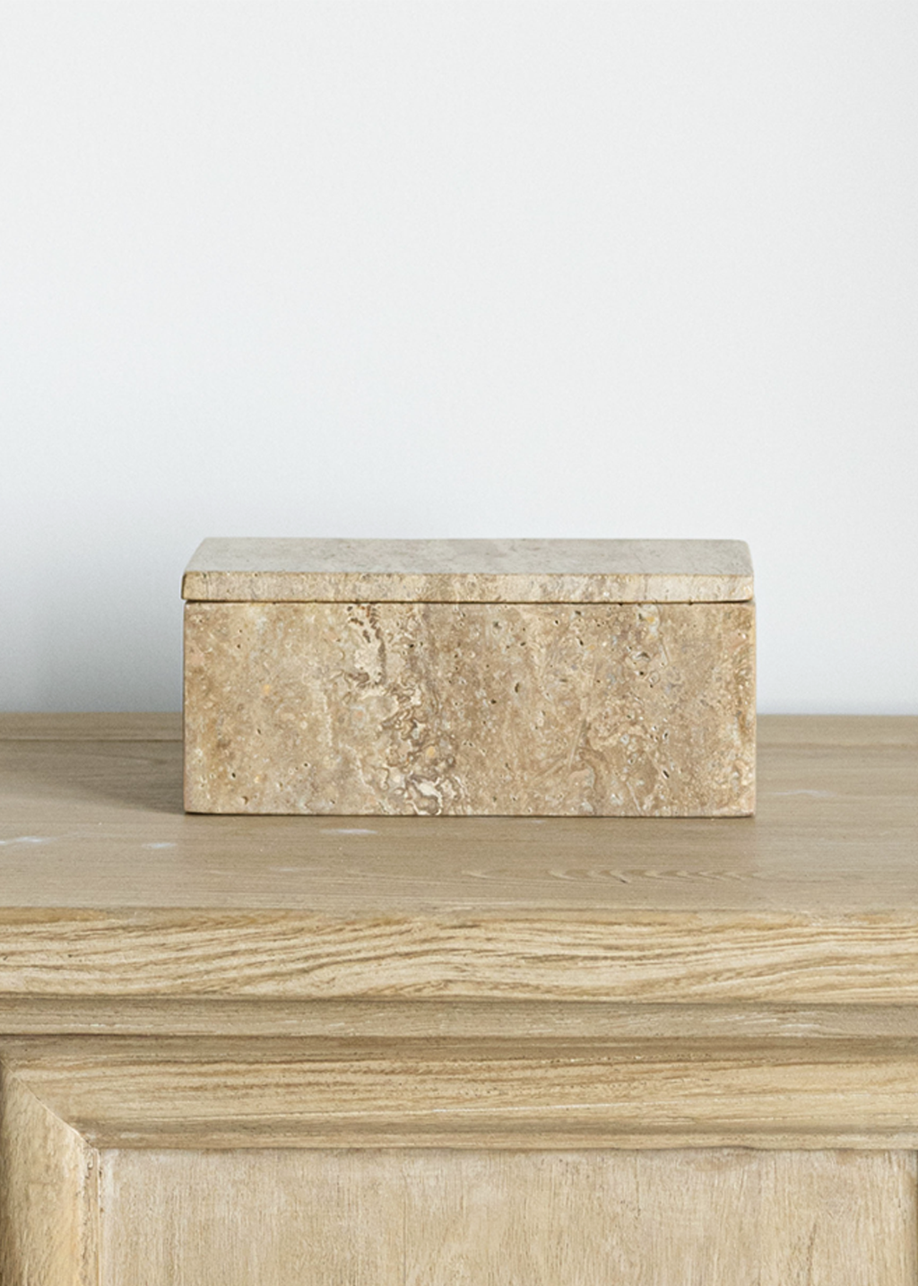 Travertine Lidded Box