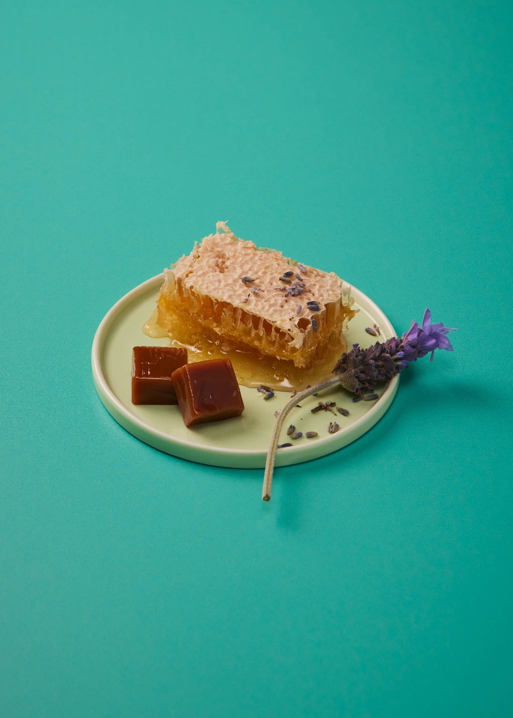 Honey Lavender Caramels| Pink Floral 6oz