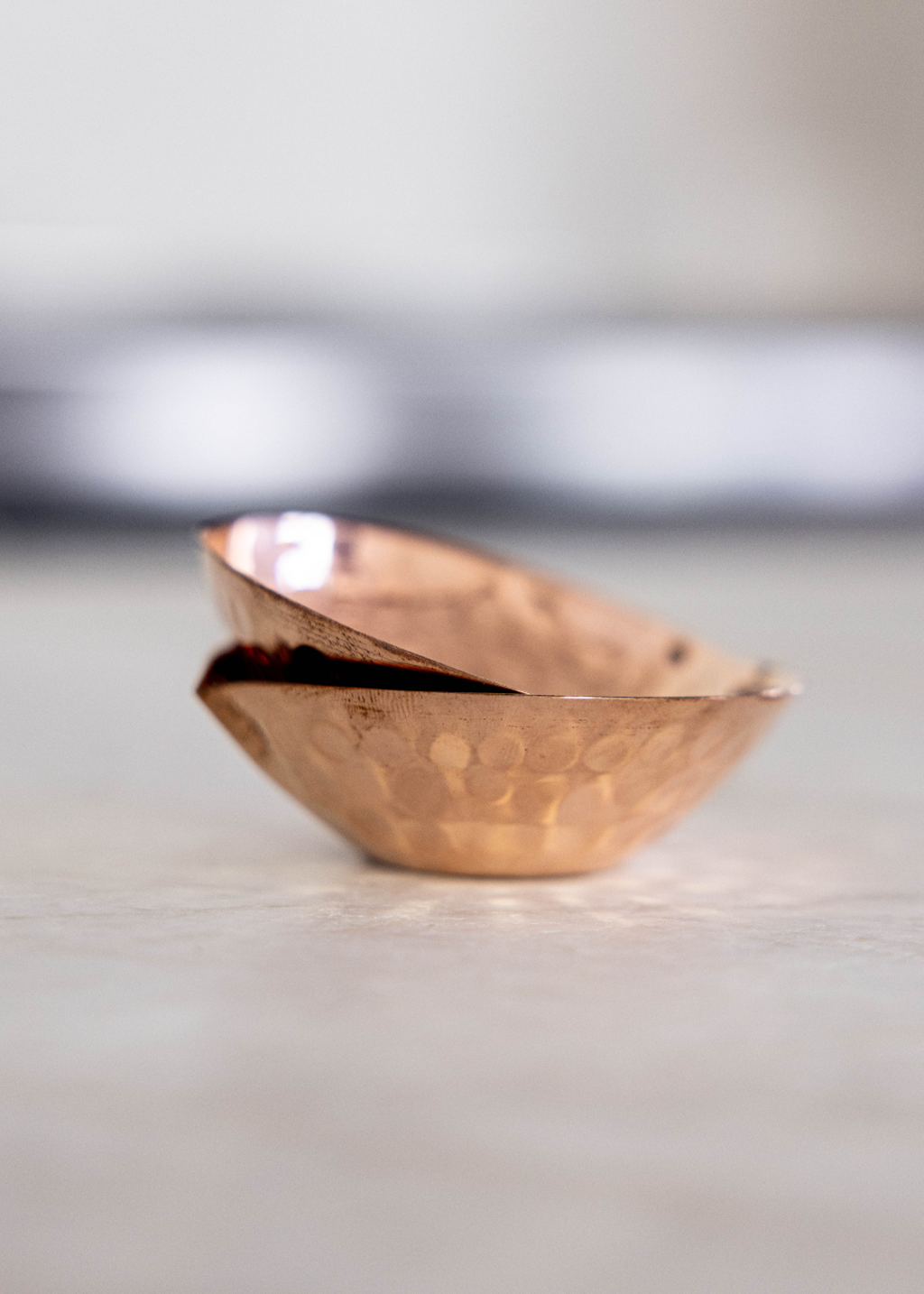 Hammered Copper Pinch Pot