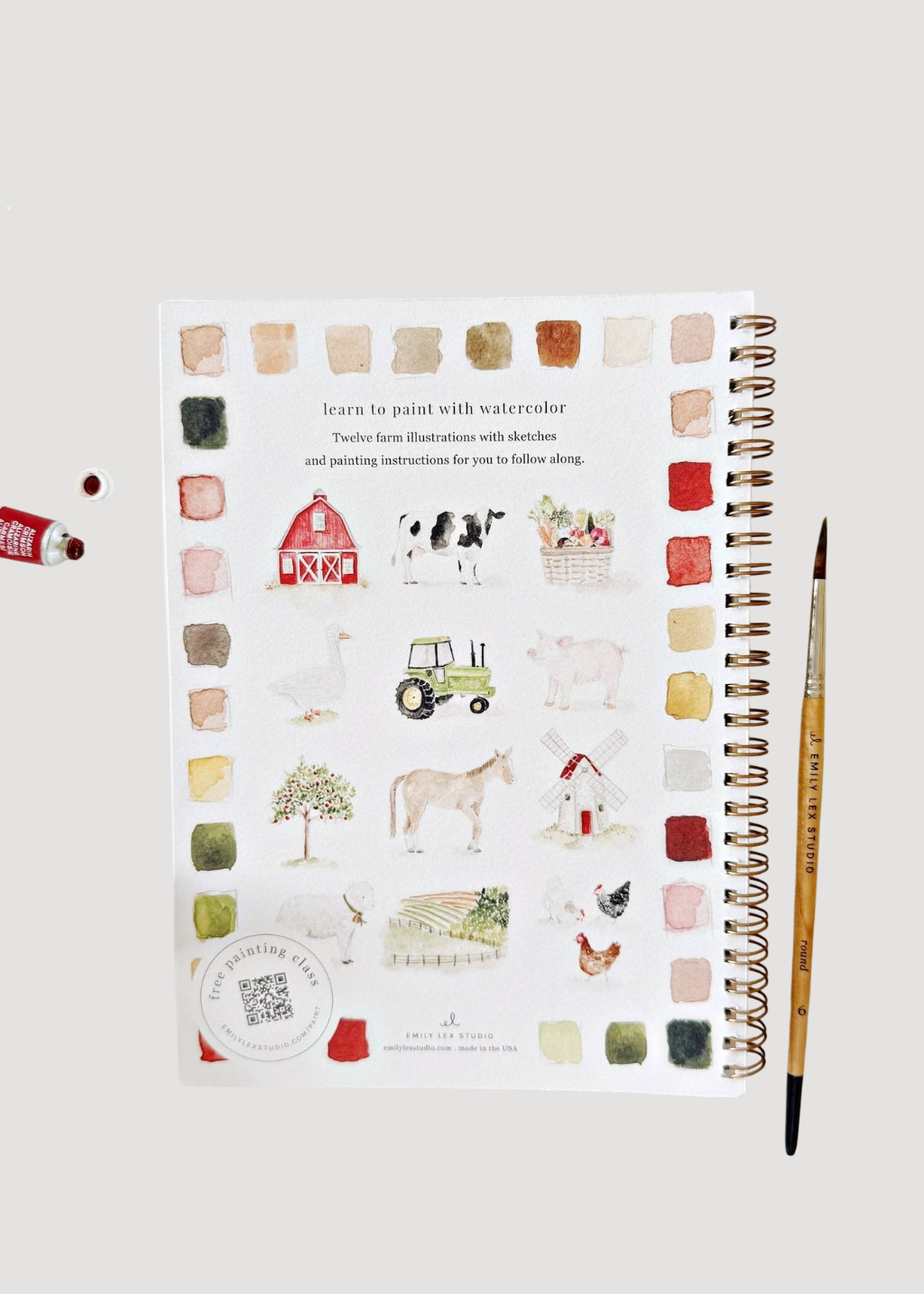 Watercolor Workbook | Farm
