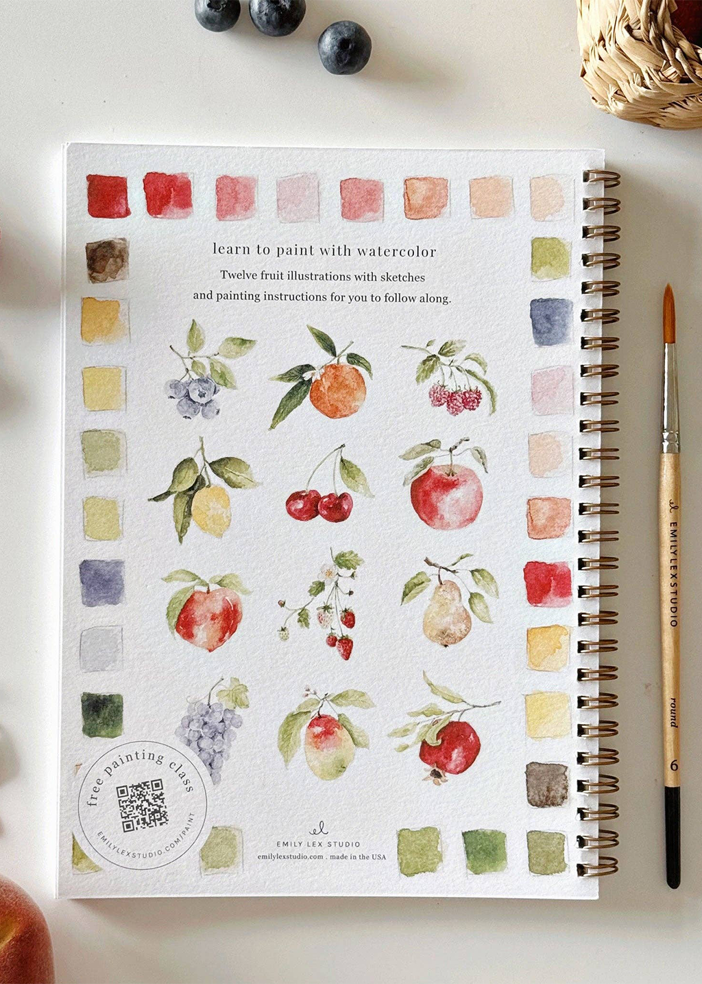 Watercolour Workbook | Fruit