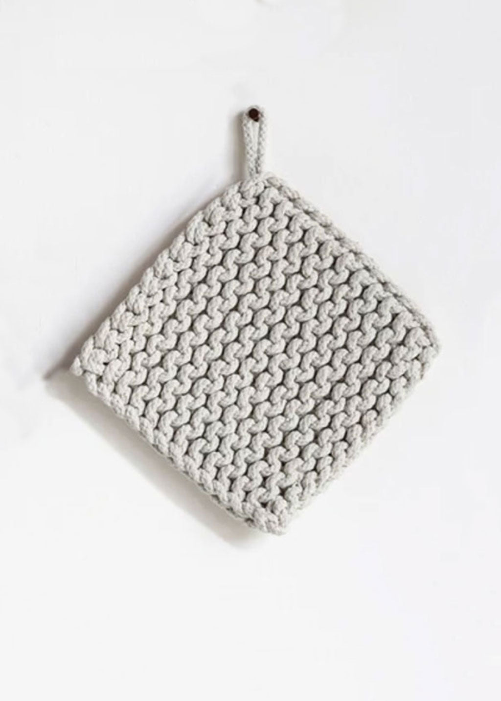 Square Cotton Crocheted Pot Holder