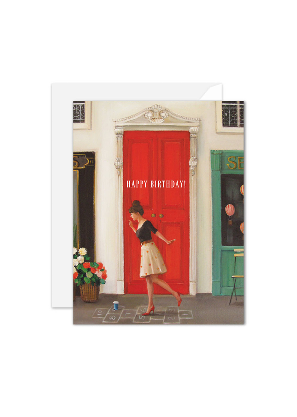 Hopscotch Birthday Card