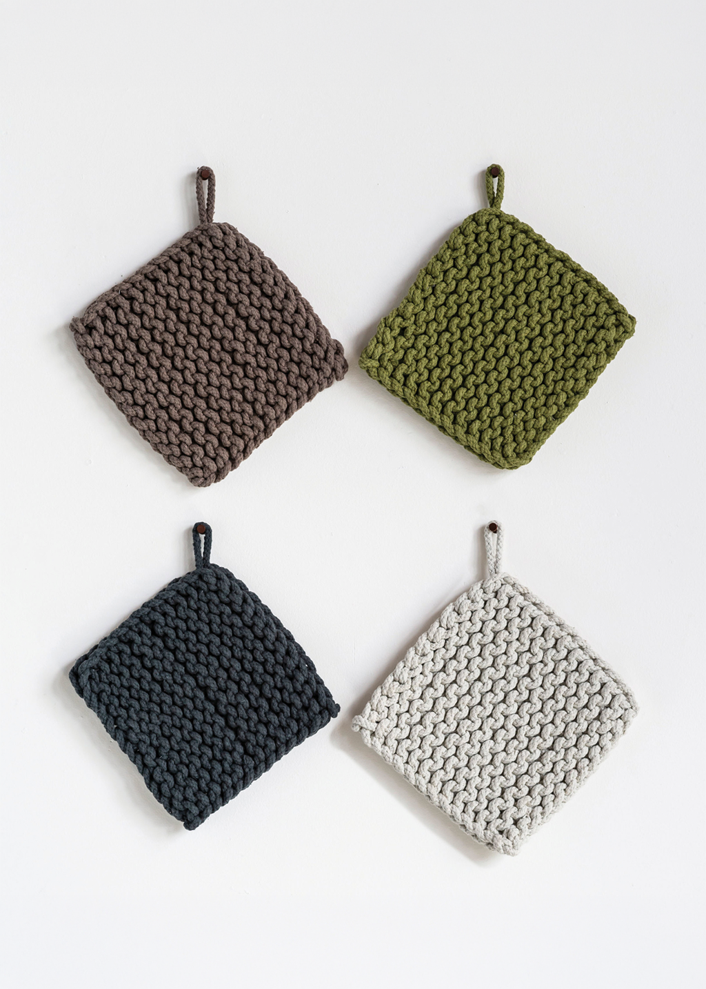 8" Sq Cotton Crochet Pot Holder | Sonoma