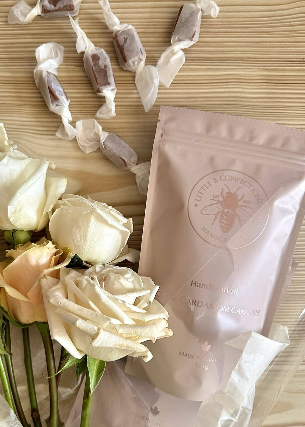 Rose & Cardamom Caramels