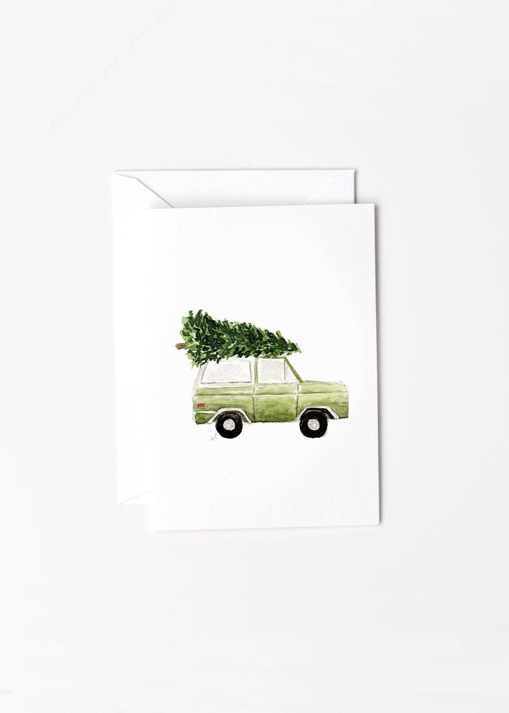 Christmas Tree Truck Mini Notecard
