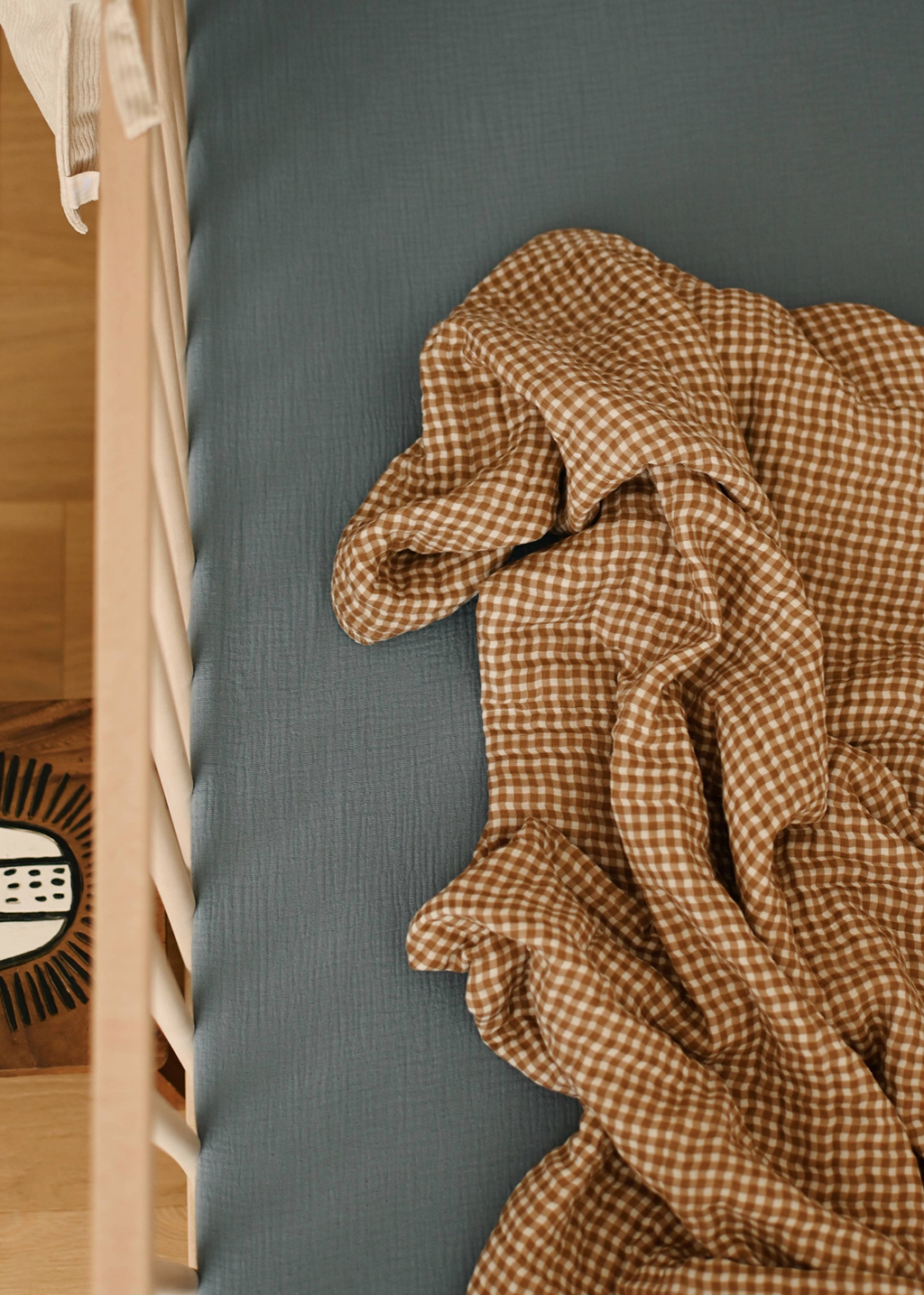 Minika 6-Layer Muslin Quilt | Vichy Brown Gingham