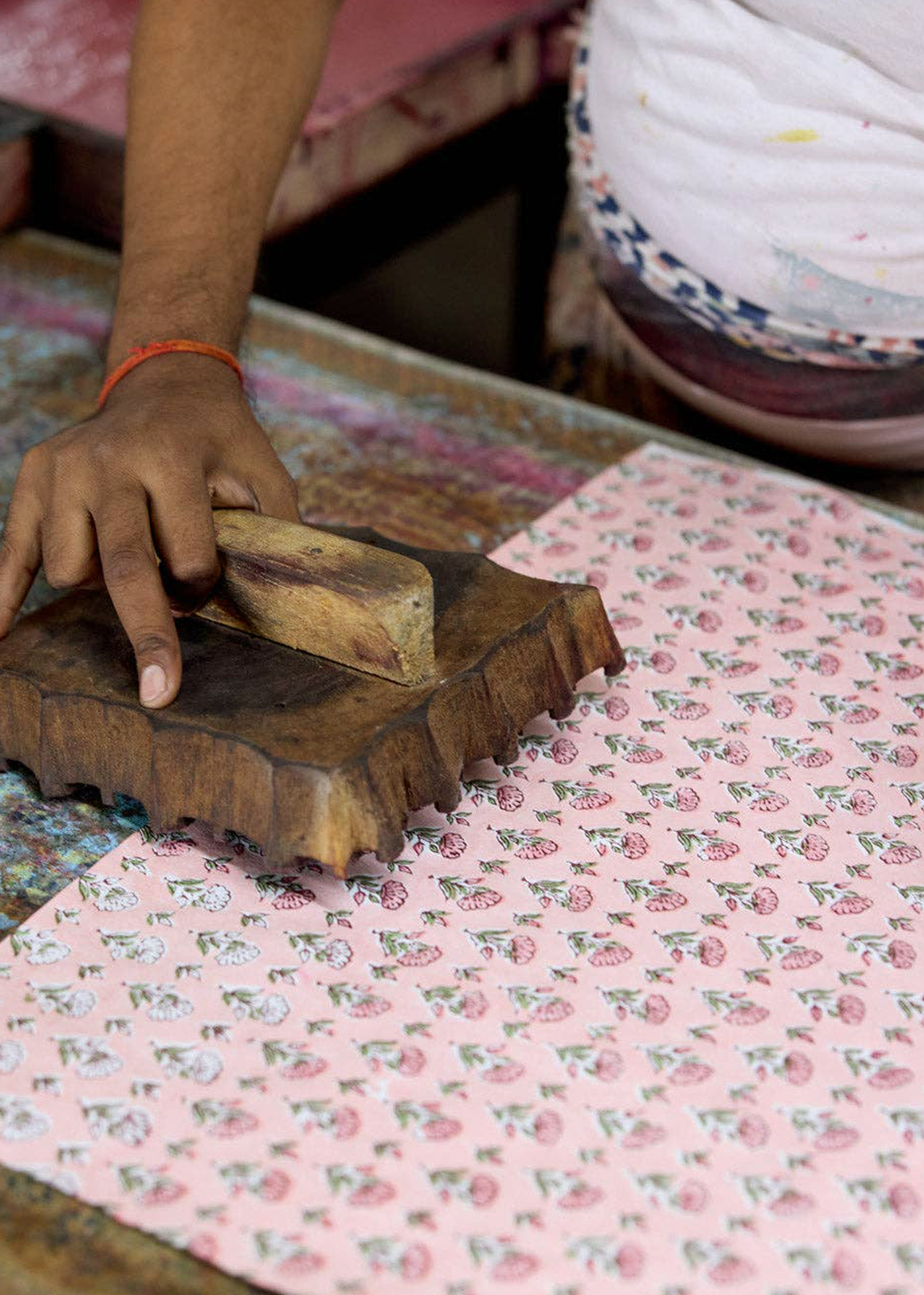 Block Printed Notebook | Ditsy Floral Blush