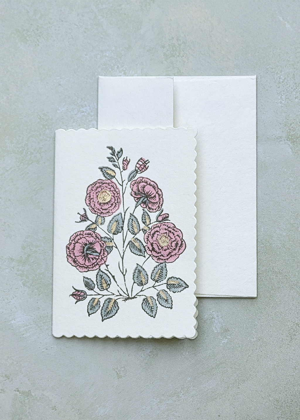 Block Printed Card
