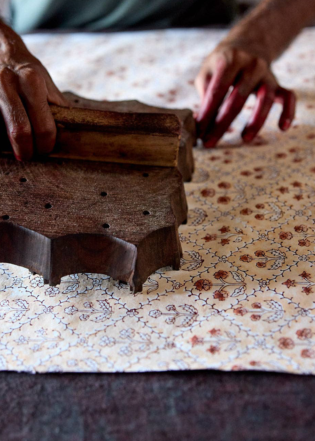 Block Print Gift Bag | Terracotta (M)